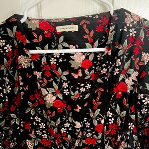 MaxStudio wrap ruffle Dress